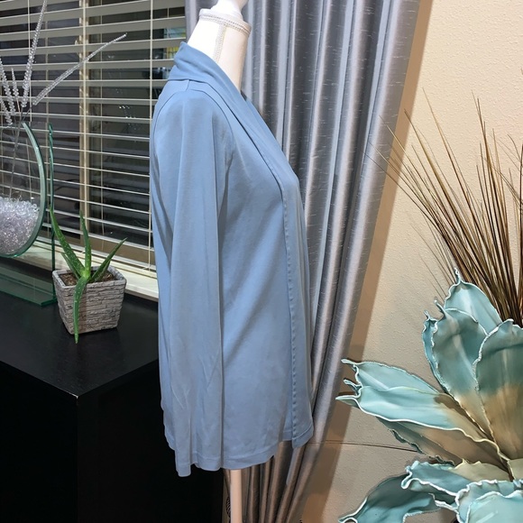 L.L.Bean blue cotton cardigan - Picture 12 of 14